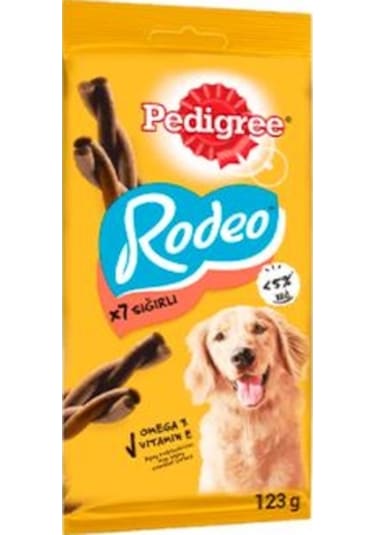 Pedigree Rodeo 7'li Sığır Etli Köpek Ödülü 12 x 123 G