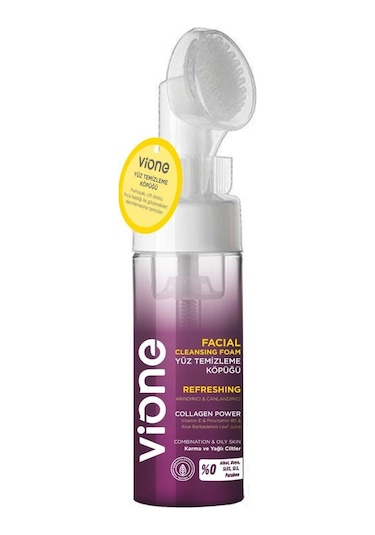 Vione 2 Li Set Yüz Temizleme Köpüğü 150ml Özel Fırçalı