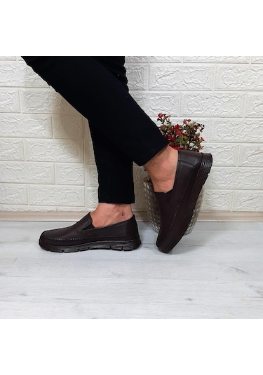 Fiyra Fth01 Kahve-kahve Hakiki Deri Fuspetli Erkek Günlük Ayakkabı 001