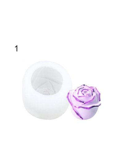 Gül Çiçek Silikon Kalıp Buz Küpü Fondan Çikolatalı Kek Takı Yapımı Aracı 3