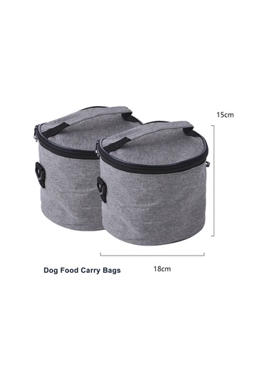 Reedark Taşınabilir Köpek Eşyası Seti - Seyahat Ve Yürüyüş İçin Pratik Köpek Yemi Çantası Ve Aksesuarları