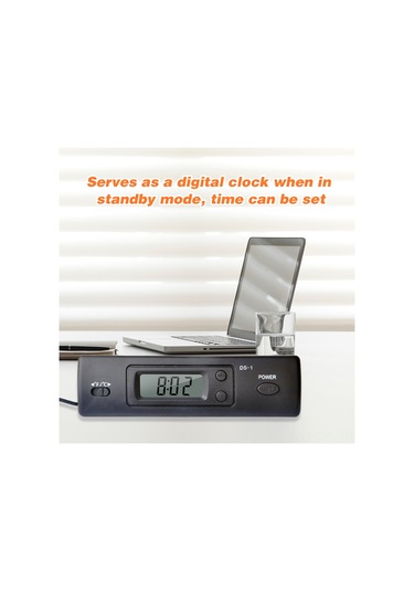Dofolink Oto Ve Ev Kullanıma Uygun Dijital Termometre, Eksternal Prob Ve Zaman Gösterimi, Pil Dahil Değil, Siyah Ds-1