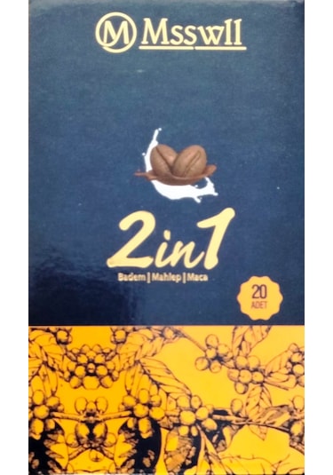 Misswell 2 in 1 Kahve Badem Mahlep Maca 360 G