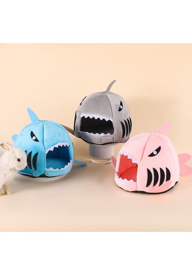 Yystore Hamster Yatağı Sevimli Şekil Sıcak Kış Malzemeleri Mavi