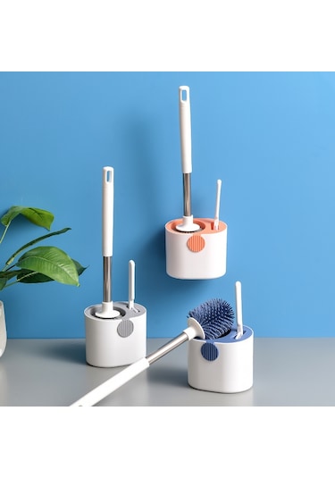 Tuvalet Fırçası Yumuşak Kıllar - Gri