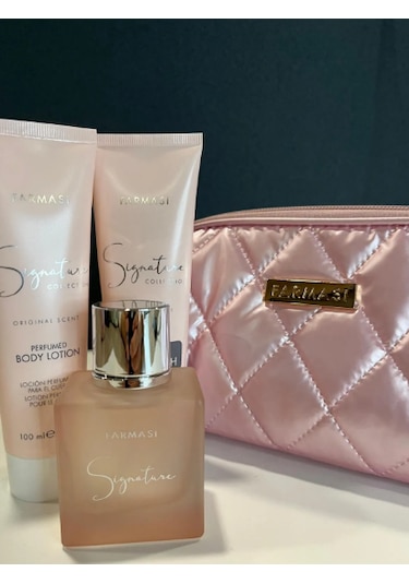 Farmasi Sıgnature Çanta Seti EDP Parfüm 50 ML + Body Wash 100 ML + Body Lotion 100 ML