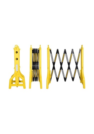 Plastik Akordiyon Bariyer 2,5 mt Güvenlik Bariyeri