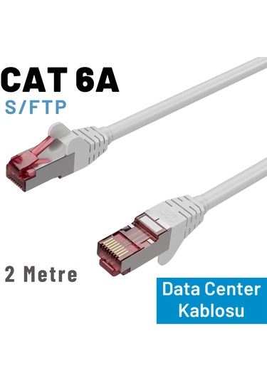 Irenıs 2 Mt Beyaz Cat 6a S/ftp Ethernet Data Center Patch Kablo
