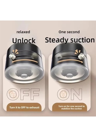 Mini Çift Taraflı Vakumlu Manyetik Araç Telefon Tutucu Çok Gri Siyah