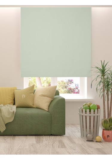 Br Perle Tatlı Yeşil Düz Mekanize Stor Perde Yüksek Kalite Metropol Serisi Tatlı Yeşil