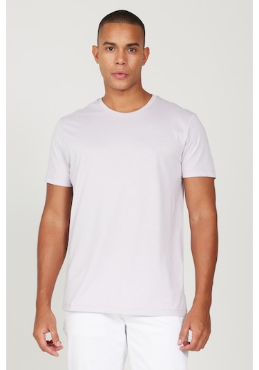 Ac&Co / Altınyıldız Classics Slim Fit Bisiklet Yaka Kısa Kol Pamuklu Erkek Tişört - Lila Ac&Co / Altınyıldız Classics Slim Fit Bisiklet Yaka Kısa Kol Pamuklu Erkek Tişört - Lila