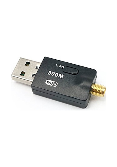 300Mbps Wireless USB Wi-Fi Adaptör Dongle 5Dbi Anten Network Lan