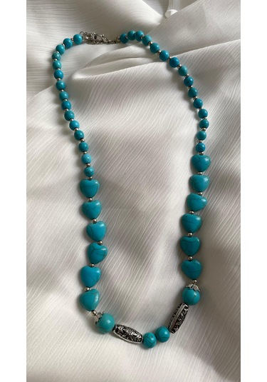 Firuze Doğal Taş Kolye Turkuaz