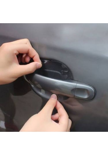 Araba Araç Kapı Kolu Koruma Filmi Oto Kol Yuvası Koruyucu 4 Adet (447026338)