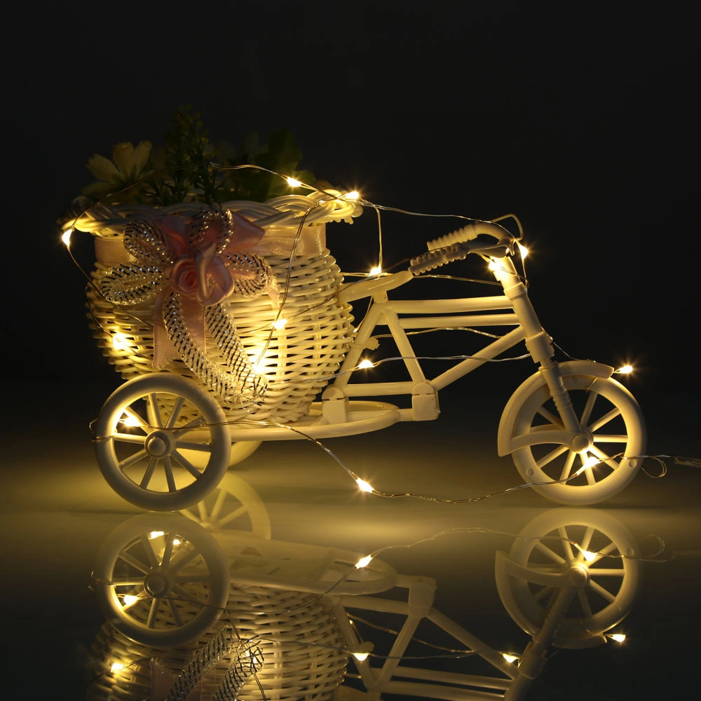 Youtek Usb Beslemeli Esnek Bakır Tel Led Işık Zinciri - 2 Metre 20 Led Islak Beyaz Işık, Dıy Dekorasyon, Taşınabilir Ev/parti Aydınlatması Çok Renkli