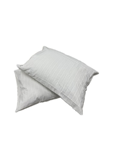 Clasy Ranforce 2 Adet Melkor Yastık Kılıfı Nakışlı Renk Beyaz Beyaz