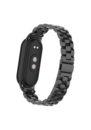 Xiaomi Mi Band 9 İle Uyumlu Bakla İşlemeli Metal Kordon