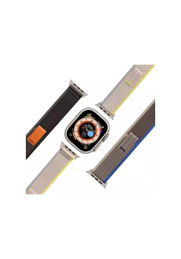 Ally Apple Watch Uyumlu 7-8 41mm 6-5-4 40mm Field Loop Kayış Kordon 3-2-1 38mm- 5775