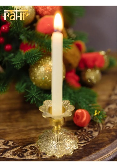 Gang Metal Pirinç Kilise Mumluk Candle Holder 179795327 Altın Rengi