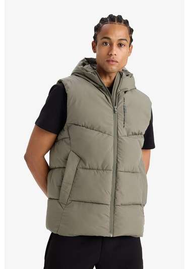 Defacto Defactofit Regular Fit Kapüşonlu Su Geçirmez Fermuarlı Şişme Yelek E9216ax25aukh422 Haki Defacto Defactofit Regular Fit Kapüşonlu Su Geçirmez Fermuarlı Şişme Yelek E9216ax25aukh422 Haki