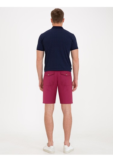 Pierre Cardin Erkek Mürdüm Dokuma Şort 50233249-vr074 Mürdüm