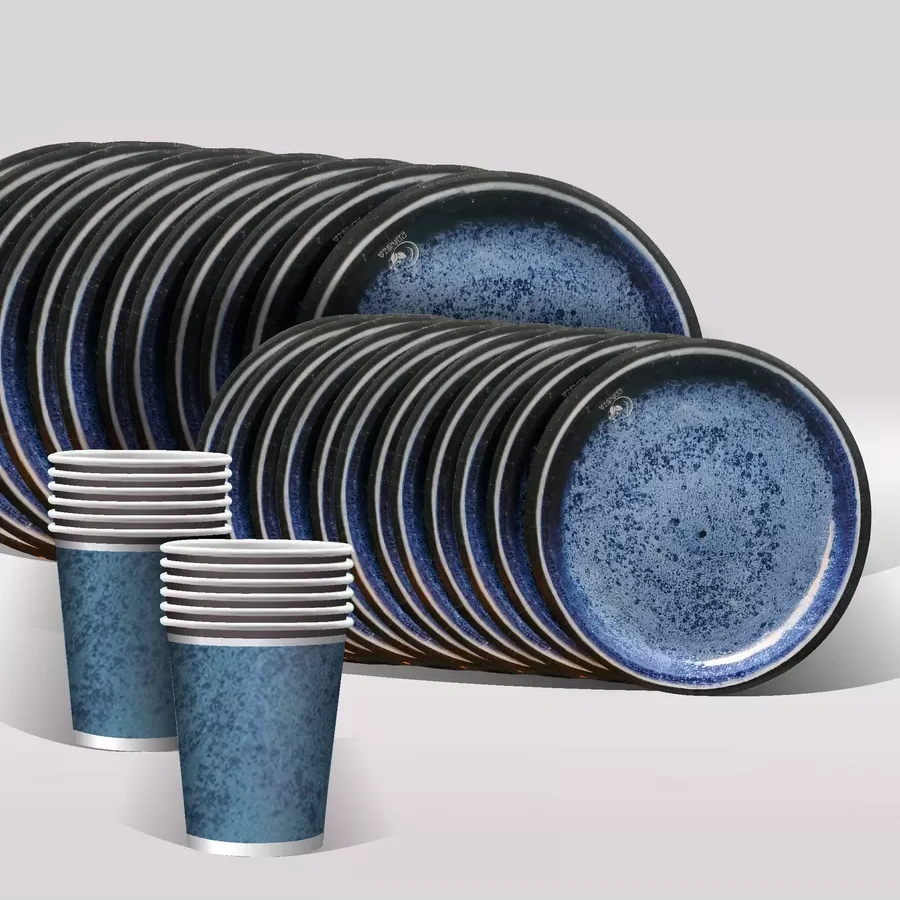 Kartonia Tek Kullanımlık Karton Tabak Ve Bardak Seti 236686326 30