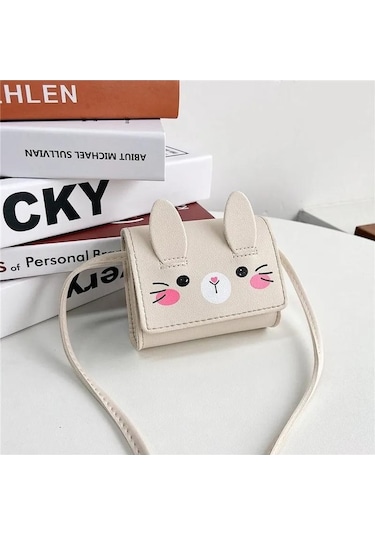 Dancemonkey Tavşan Sevimli Para Omuz Mini Küçük Küçük Kız Karikatür Cüzdanı Crossbody Çocuklar Çocuk Çantası Çanta Çanta Bozuk Beyaz Bebek Aksesuarları Uo Beyaz