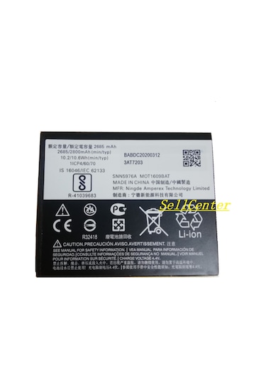 Lenovo Motorola Moto E4 Xt1762 Batarya Pil