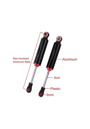 Pazly Yaylı Uyumlu Trx-4 Şok Scx10 Rc İçin Geeroyoo Emici Crawler Alüminyum Adet 2 110mm 1/10 - Je