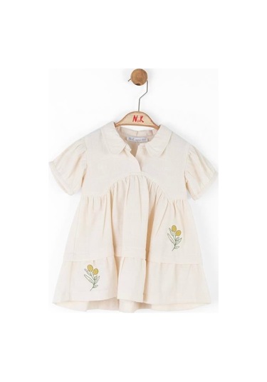 Nk Kids Kız Bebek Marshmallow Elbise Krem
