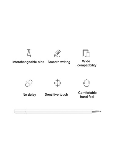 Lenovo Tablet Pc Evrensel Stylus Kalem İçin Uygundur Beyaz