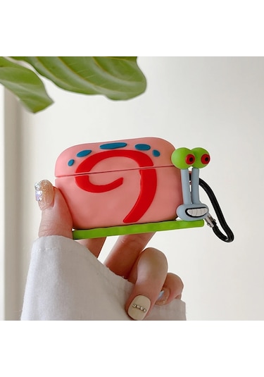 Microsonic Aipods Uyumlu 4.nesil / Anc Kılıf Cartoon Figürlü Silikon Crtn-fgr-gry-the-snl Pembe - Kırmızı