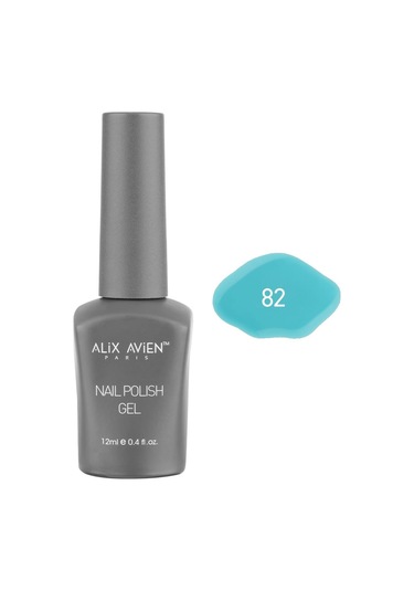 Alix Avien Yeşil Mavi Kalıcı Oje 82-yoğun Renk Veren Jel Oje 12 Ml-nail Uv Gel Polish 82