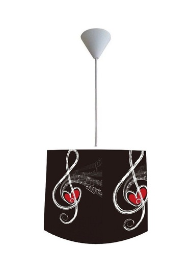 Sol Anahtar Nota Kahverengi Avize