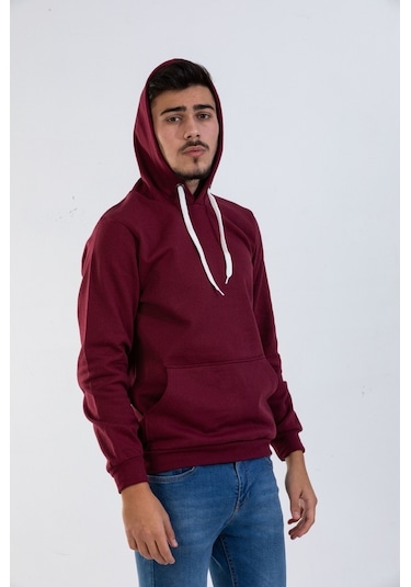 Rafcoll Ünisex Kapşonlu Ve Cepli Sweat Mor