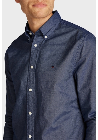 Tommy Hilfiger Erkek Gömlek Mw0mw35774 Dw5 Lacivert Lacivert