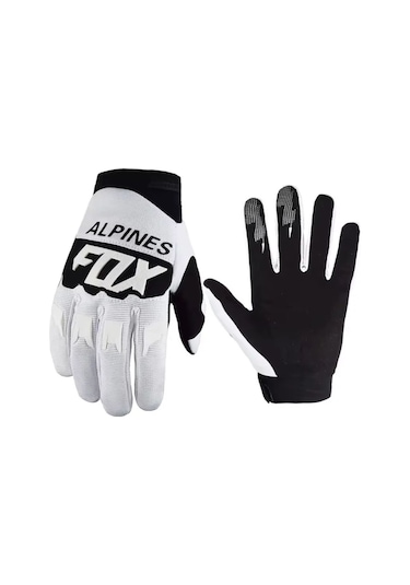 Fox Nfg-11 Korumalı 4 Mevsim Motosiklet Eldiveni - Beyaz