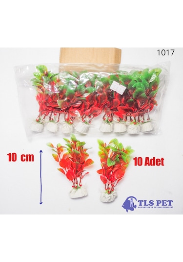Tls 10'lu Yapay Akvaryum Bitkisi Dekoru 1017 10 Cm