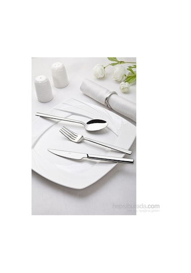 Nehir Dalyan Sade 12 Li Yemek Çatalı Gümüş