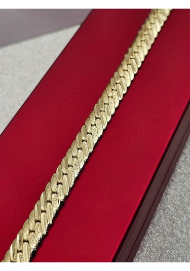 Xuping Burma Model İşlemeli Gold Renk Çelik Bileklik Altın
