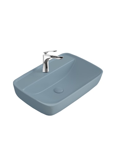 Paluci Enzo Matt Buz Mavisi Çanak Lavabo
