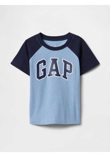 Erkek Bebek Gap Logo T-shirt Mavi-5983 Mavi