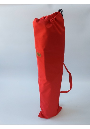 Joyfull Turtle Ahşap - Kollu Katlanır Kamp Sandalyesi - Kırmızı