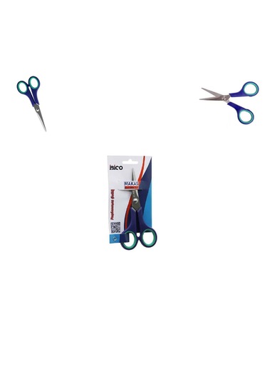 Paslanmaz Çelik Kauçuk Kaplı Ergonomik Sap Küçük Boy Makas 5 ½" & 14 Cm