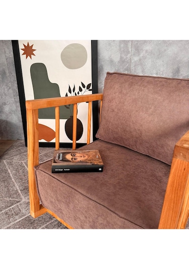 Sallanan Koyu Kahve Koltuk