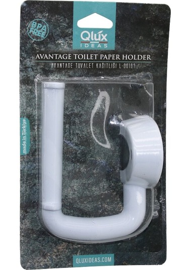 Qlux L-00107 Avantage Tuvalet Kağıtlık Beyaz Plastik Yapışkanl Diğer