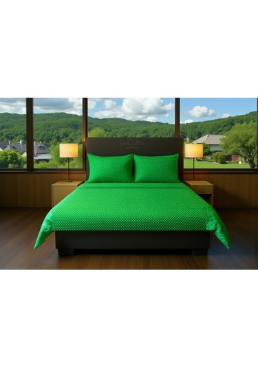 Shules Collection Puantiyeli Çift Kişilik Çarşaf Takımı 1 Adet Çarşaf + Adet Yastık Kılıfı Çok Renkli