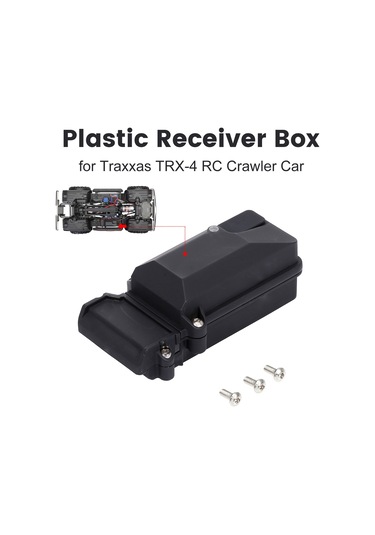 Skycity Traxxas Trx-4 İçin Su Geçirmez Ve Darbe Dayanıklı Alıcı Kutusu, Siyah Plastik, 95x45x30mm