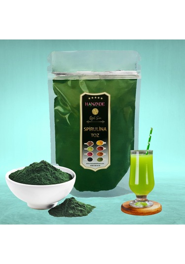 Hanzade Bitkisel Yenilebilir Spirulina Yosun Tozu 25 G