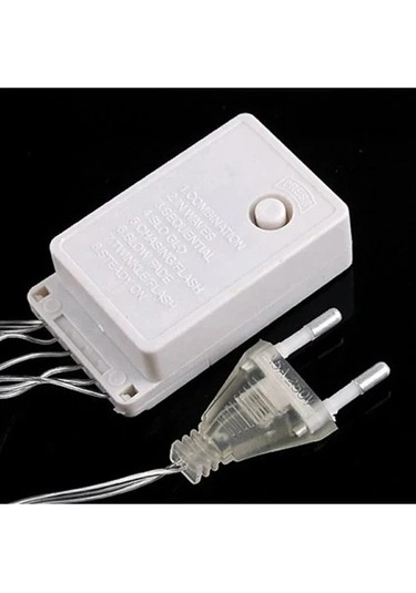 10 Mt Sl-1013 Fişli 100 Led Rgb Renkli Işıklı Ultra Güçlü Yılbaşı Ağaç Işık 8 Fonksiyonlu Dekoratif Çok Renkli